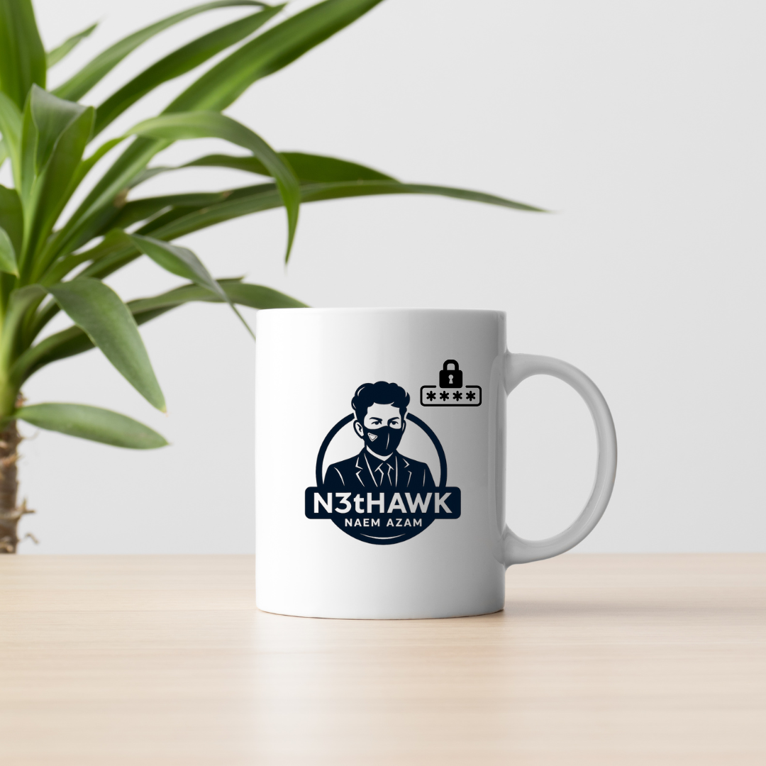 N3tHawk™ Cybersecurity Mug – Stay Encrypted, Sip Secure